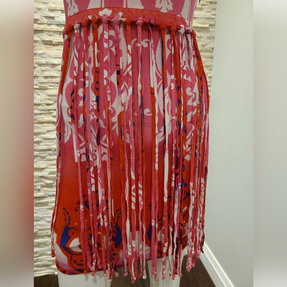 Bebe Fringes Cotton Dress - Picture 2 of 8